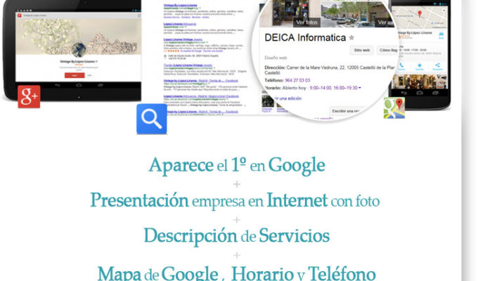 ¿Por qué mi web de Castellón no aparece en Google? = ALTA en Google