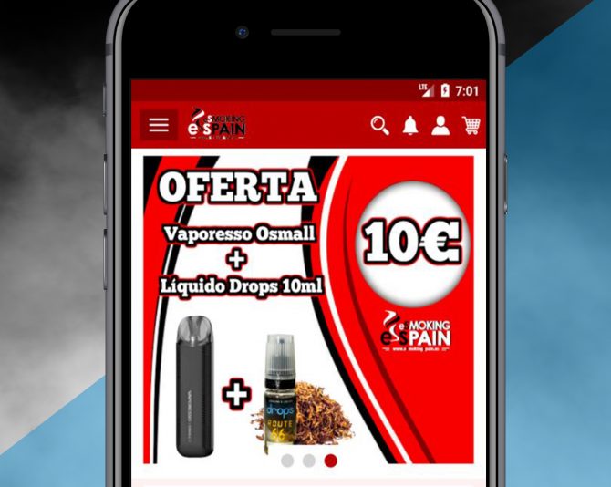 Presentamos la APP de Android Tienda Online de EsmokingSpain en Castellón